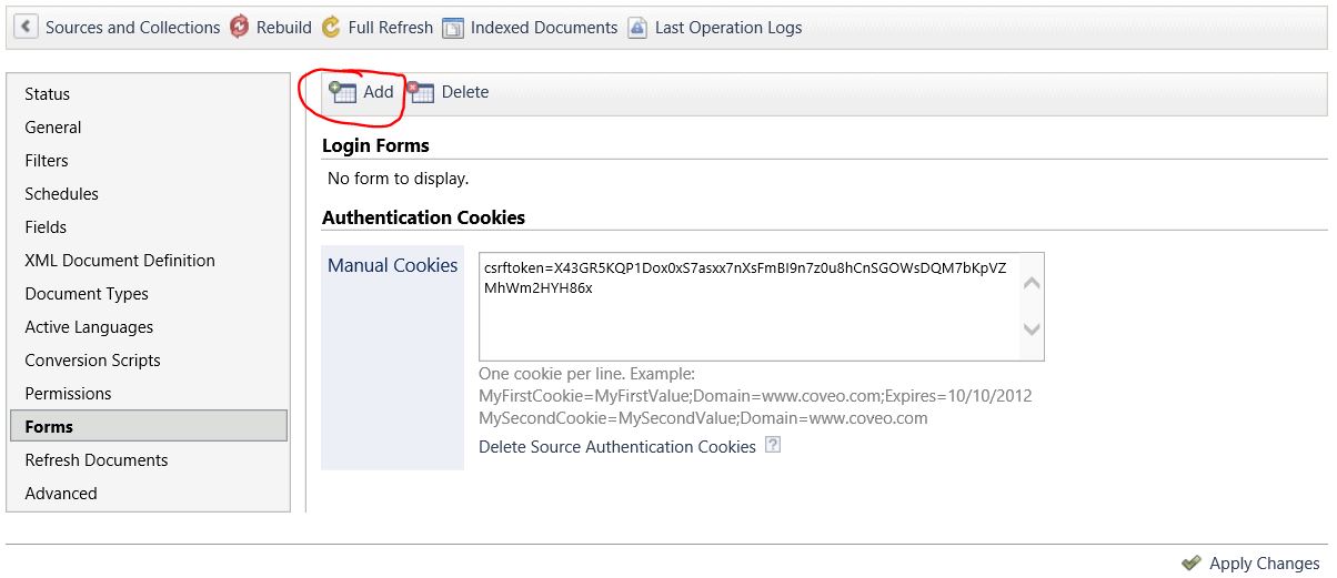 Web crawler and form authentication with dynamics object