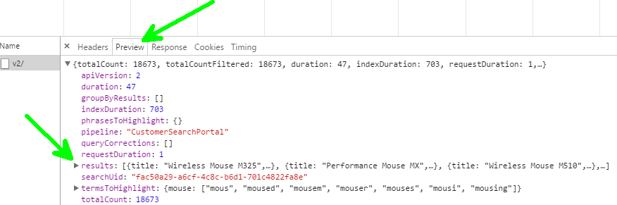 Determine if a search result was boosted by a FEATURED RESULTS rule in ...