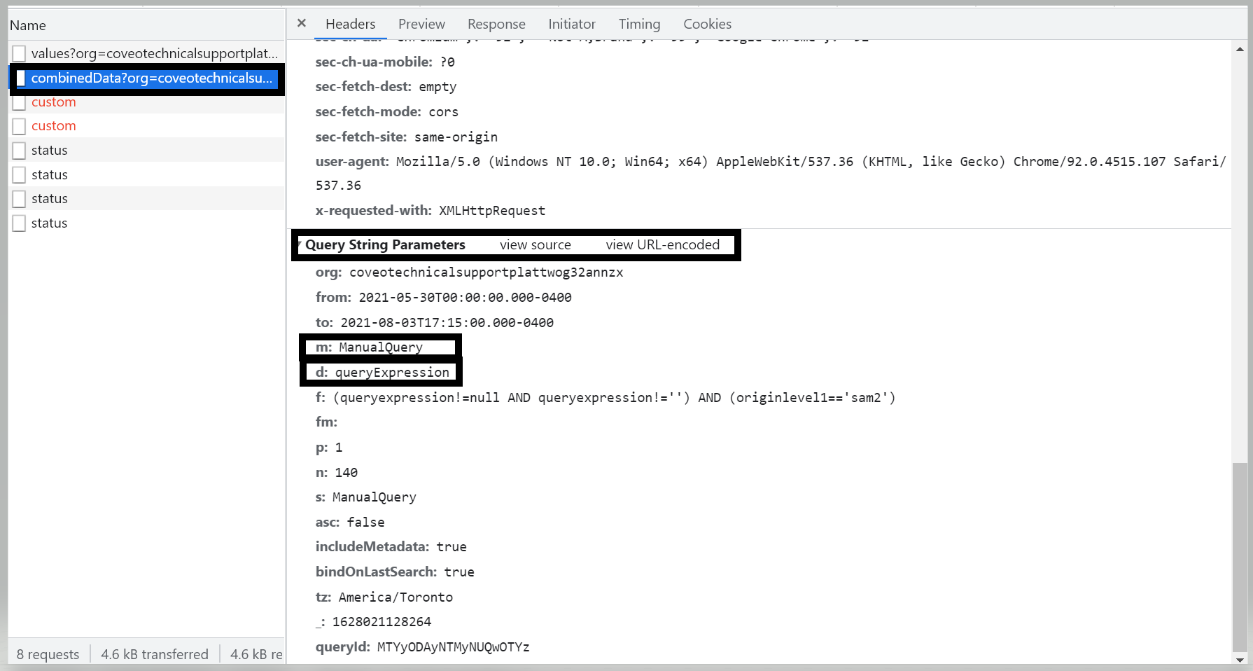 Get the Usage Analytics data of dashboard card through API
