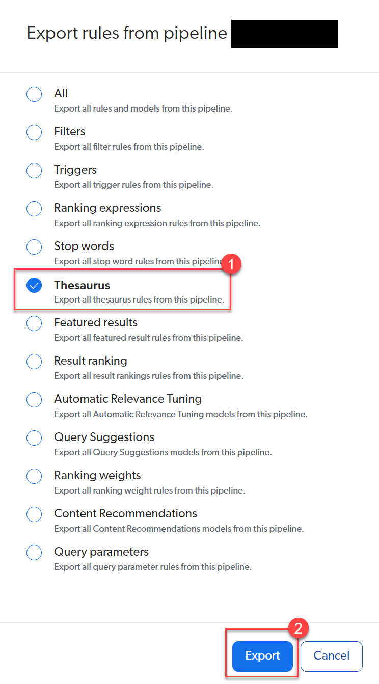 Known Issue Thesaurus rules are not moving up or down correctly