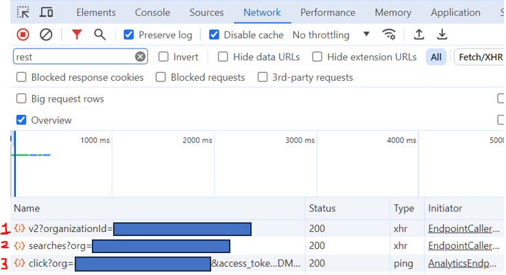No click events are sent to the Coveo Cloud Usage Analytics