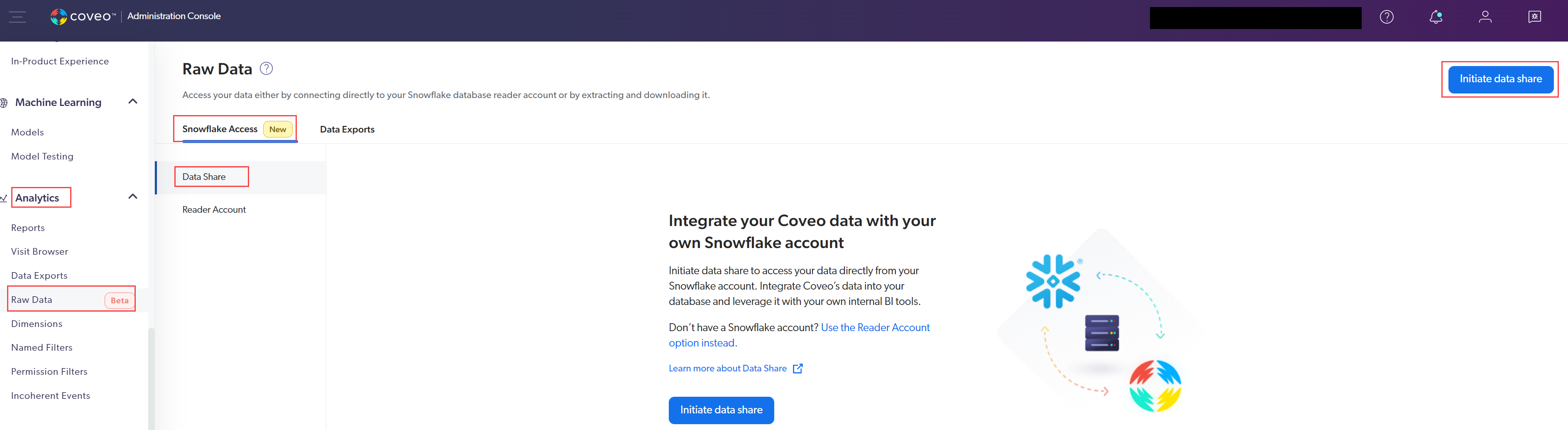 How to share Snowflake usage analytics to region outside of Coveo regions?